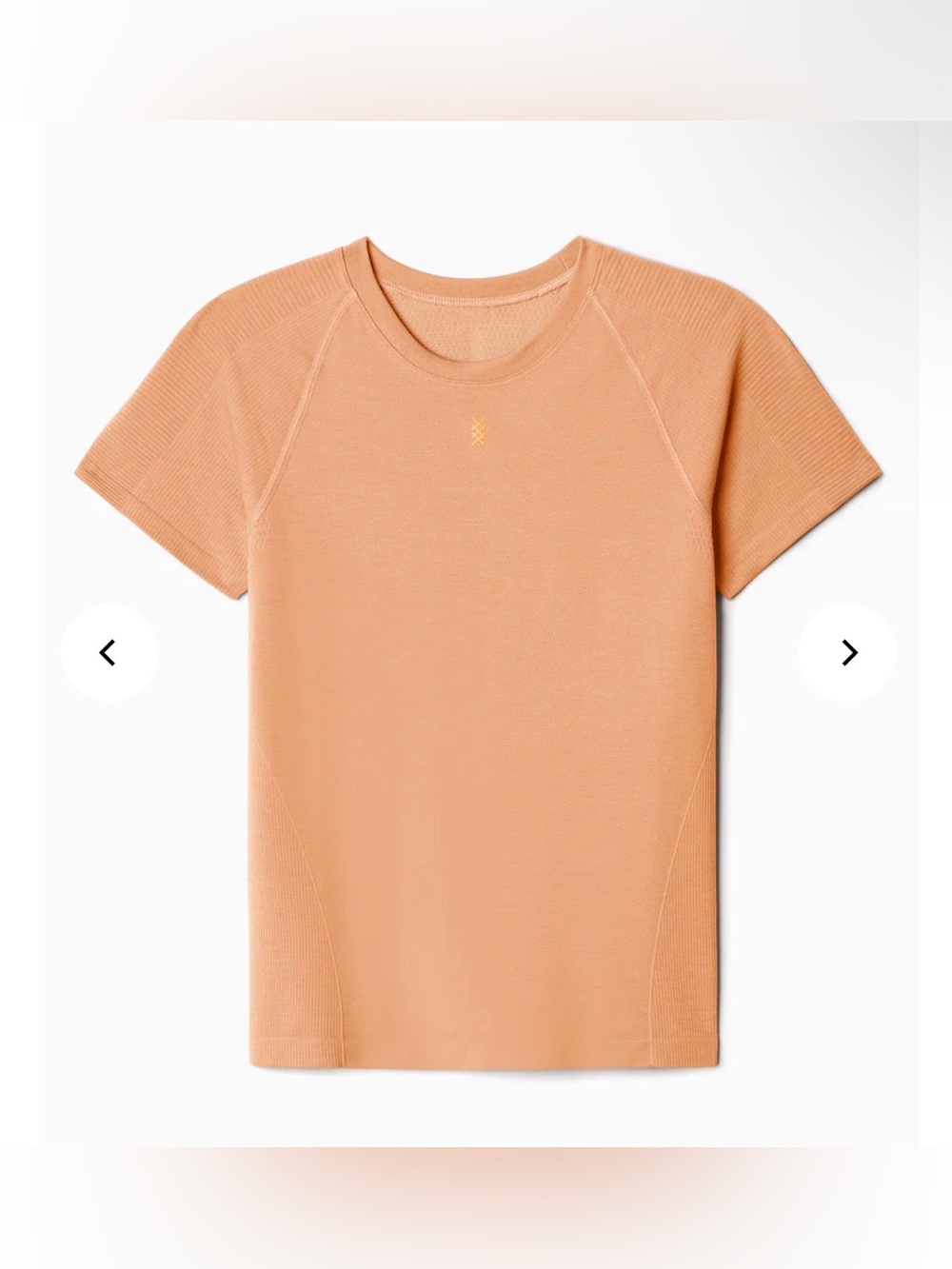 RHÔNE Breakaway Seamless Tee - Orange Haze, size M NWT